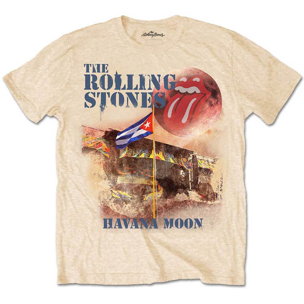ROLLING STONES ローリングストーンズ (来日 35周年 記念 ) - Havana Moon (復刻ツアーTシリーズ) / Tシャツ / メンズ - PGS